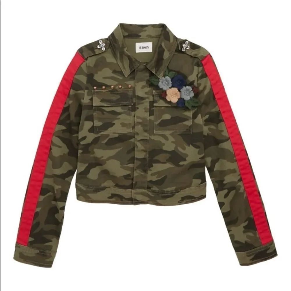 HUDSON KIDS Embellished Camo Jacket SzXL